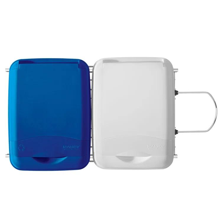 Rev-A-Shelf Double Pull Out Trash Can 27 Qt for Kitchen