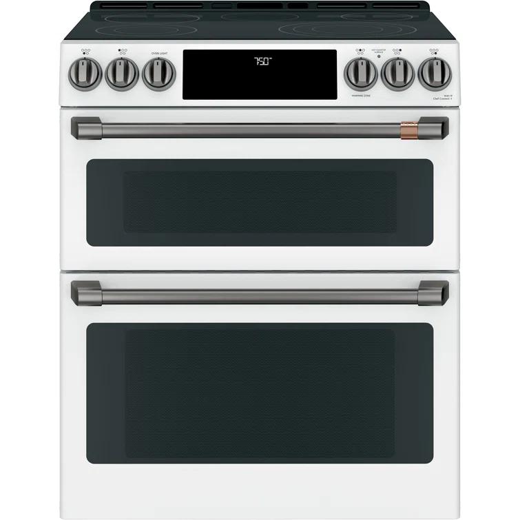 Café Café 30" 6.7 cu. ft. Smart Slide-in Electric Range with Convection and Radiant Cooktop CES750P4MW2