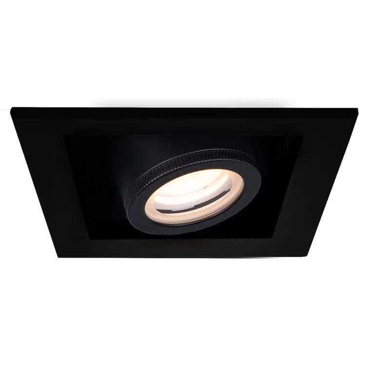 WAC Lighting Silo Air-Tight 6'' Recessed Lighting Housing for New Construction MT-4110T-930-BKBK