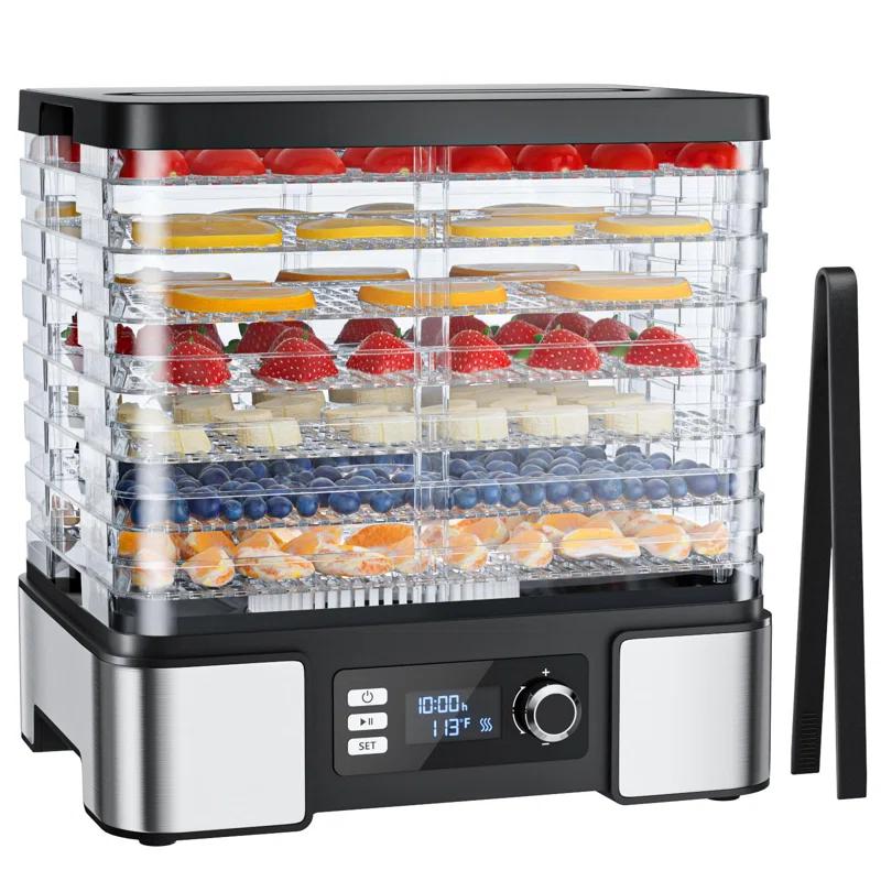 MASTER CRAFT WINDOW AND DOOR Food Dehydrator Machine Dryer For Jerky: Stainless Steel Dehydrater For Fruit Herb - Digital Food Drier For Meat Beef Dehydration