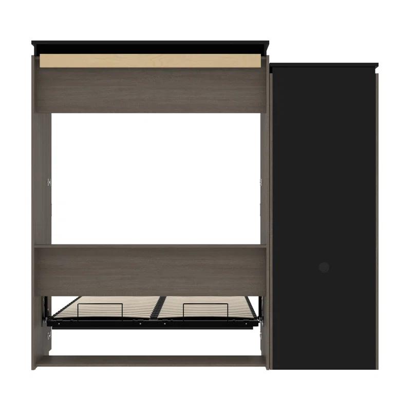 Mercury Row® Armiead Murphy Bed with Shelves and Pull-Out out Dewsk