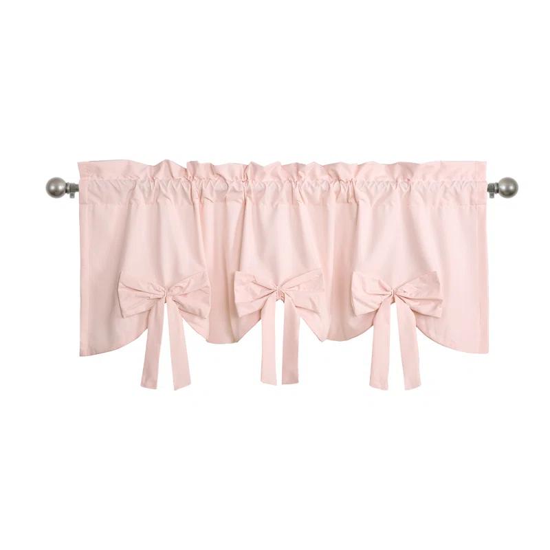 Lush Decor Melody Bow Scalloped 52'' W Window Valance