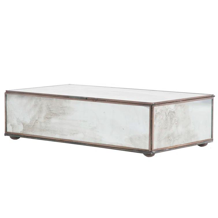 Worlds Away Box Glass Decorative Box