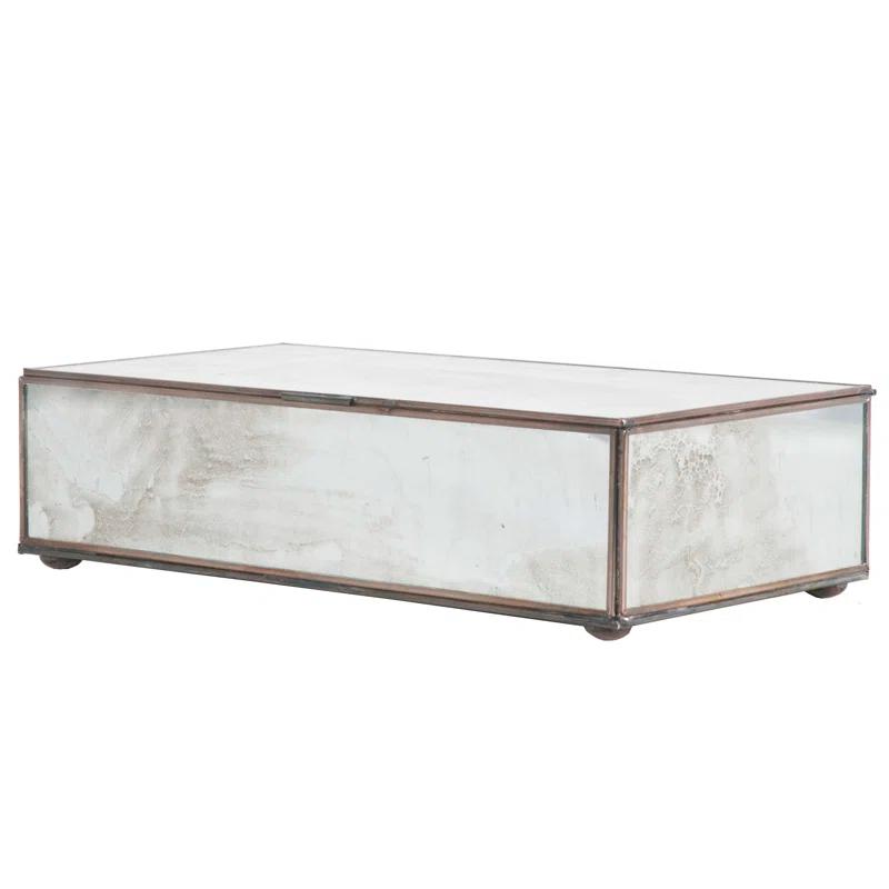 Worlds Away Box Glass Decorative Box