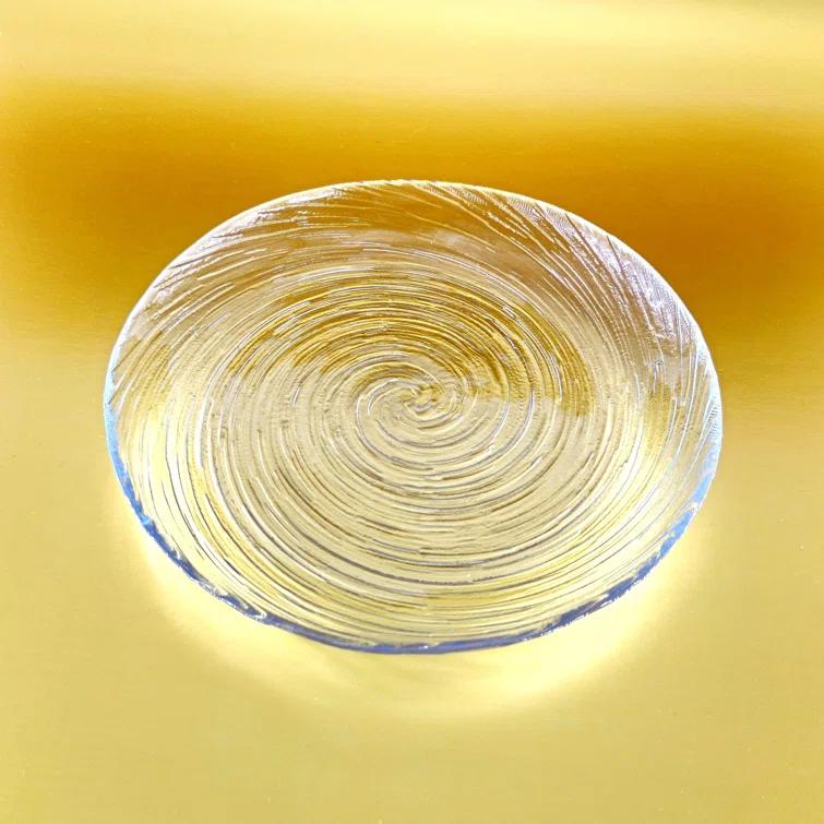 Wrought Studio™ Lyalya Glass Salad Plate Set of 12 (Set of 12)