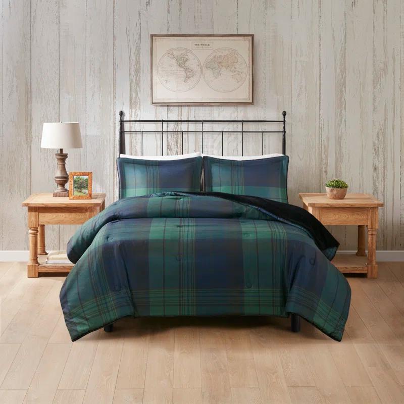 Woolrich Woolrich Bernston Faux Wool to Faux Fur Down Alternative Comforter Set