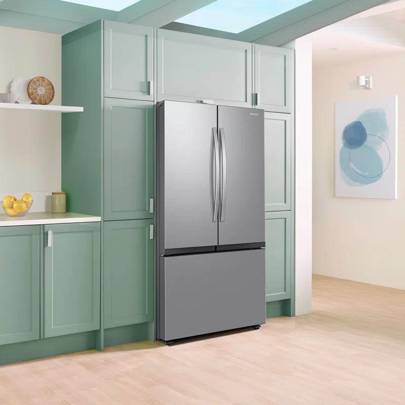Samsung RF27CG5100SRAA 27 Cubic Feet Mega Capacity Counter Depth 3-Door French Door Refrigerator with Dual Auto Ice Maker
