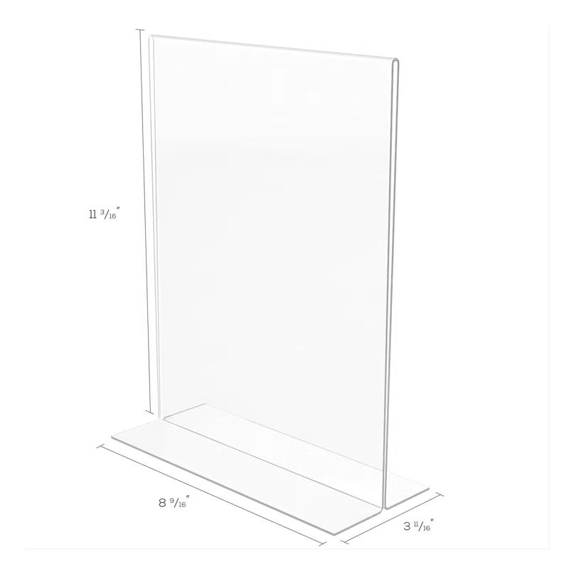 Deflect-O Corporation Classic Image Stand-Up Two-Sided Desktop Sign Holder, Plastic, 8-1/2 x 11