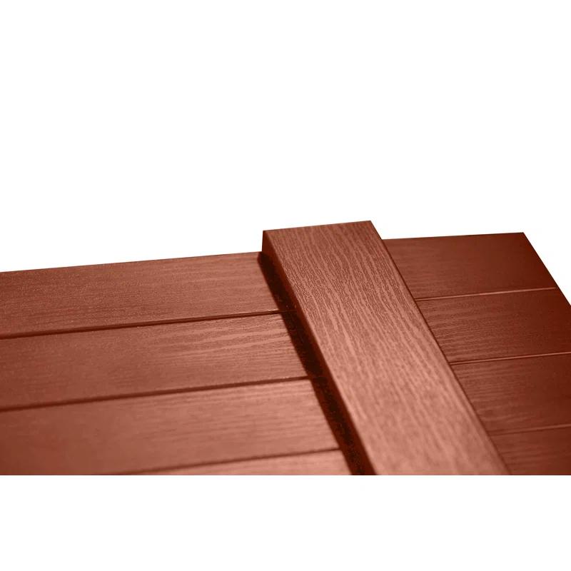 Alpha Shutters Four Board and Batten Closed Vinyl Shutters Pair (Set of 2)
