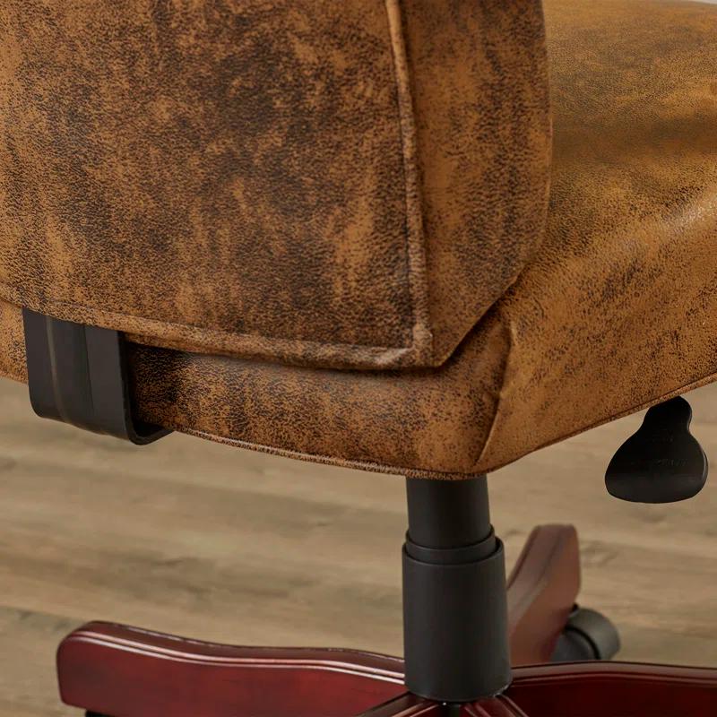 Flash Furniture Farmhouse High-Back Tufted Executive Swivel Office Chair with Arms