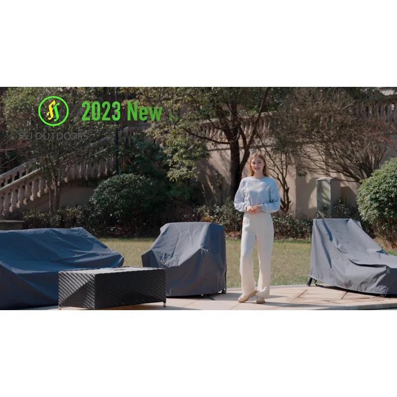Premium Waterproof Outdoor Patio Round Table Cover: Latest Rip-Stop Fabric, 3-Year Warranty