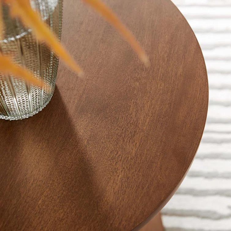 Modway Modway Lina Solid Wood Pedestal End Table