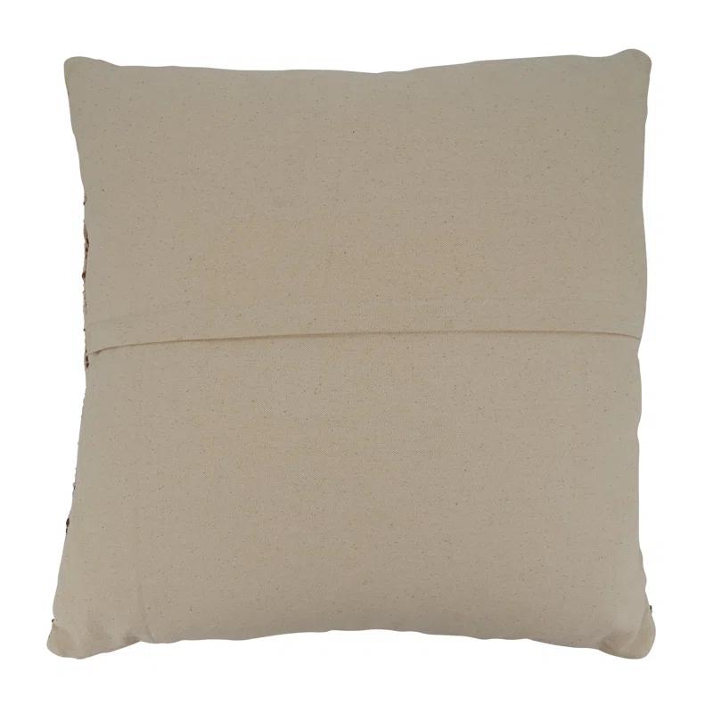 Saro Square Cotton Pillow Cover & Insert | Wayfair
