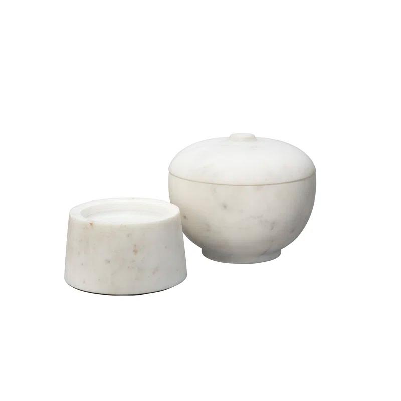 Jamie Young Company Bennett Handmade Marble Decorative Box