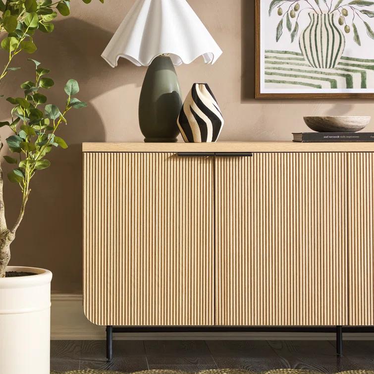 Willa Arlo™ Interiors Ludlow Reeded 4-Door Sideboard
