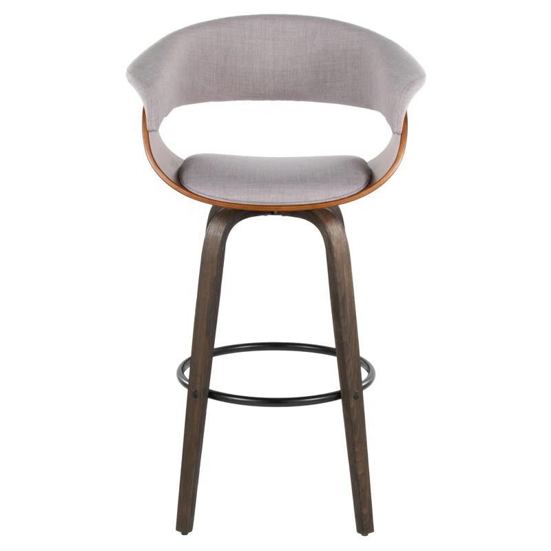 Vintage Mod 30" Fixed-Height Barstool - Set Of 2