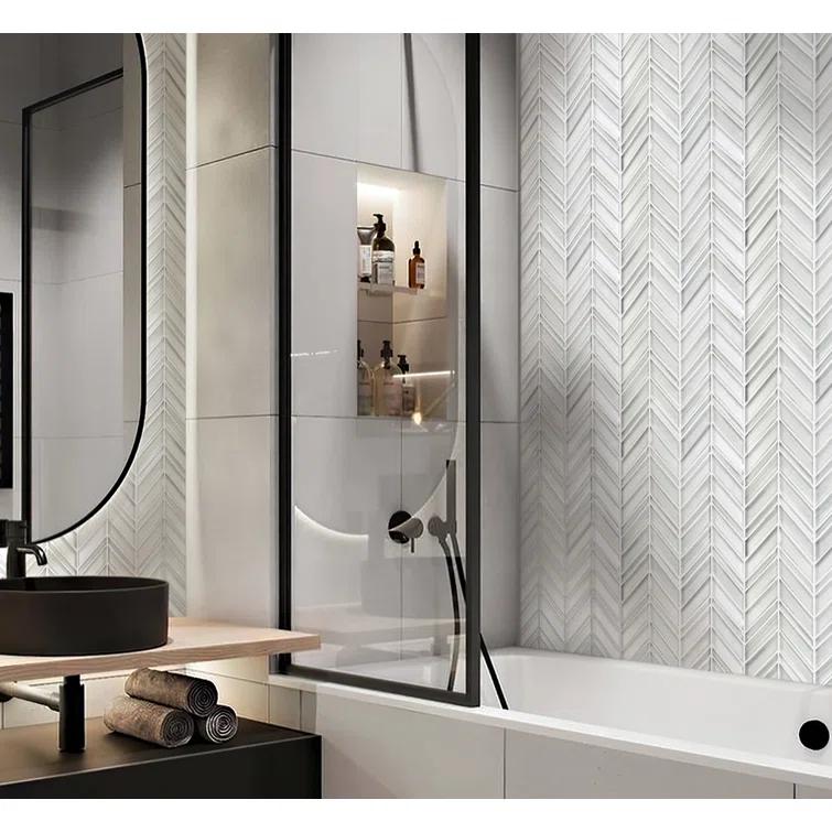 1.2" x 3.5" Glass Mosaic Wall & Floor Tile