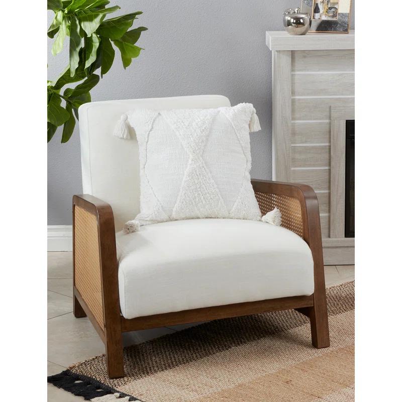 Saro Allman Collection Geometric Cotton Throw Pillow