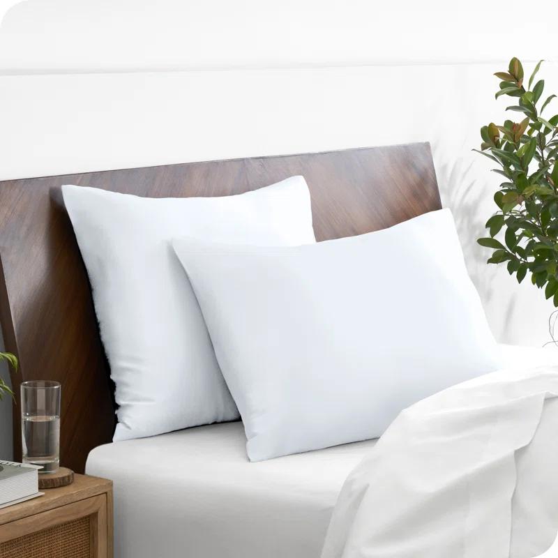 Bare Home Soft Poly Satin Pillowcase Set