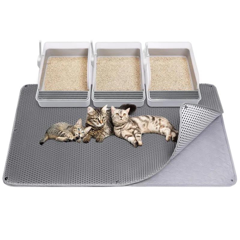 BBCPC Extra Large Cat Litter Mat, Machine Washable, Waterproof & Easy Clean
