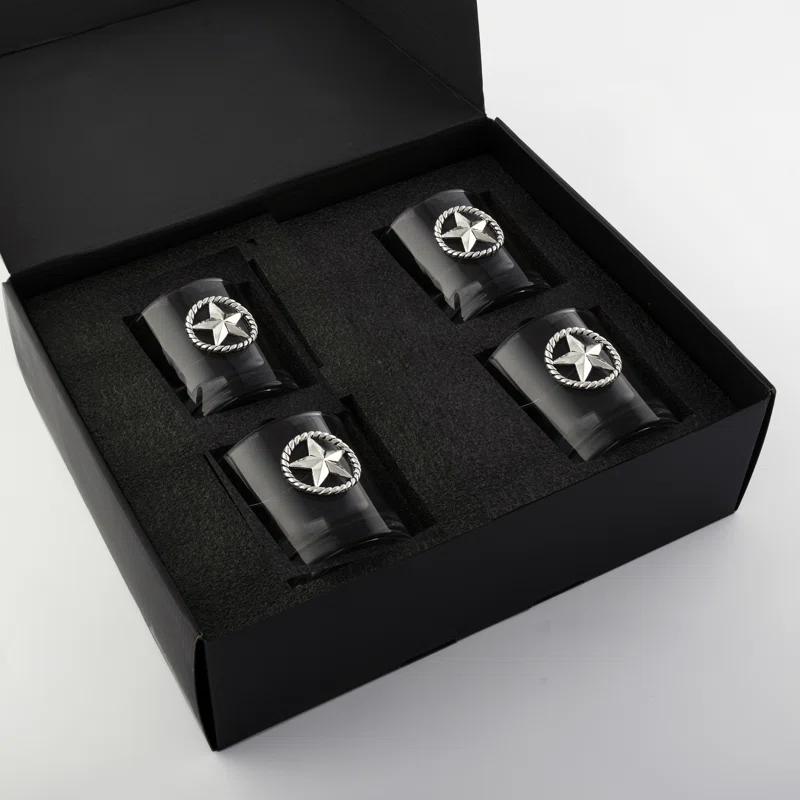 Arthur Court Designs Arthur Court Designs 4 - Piece Western Star Whiskey Glassware Set (Set of 4)