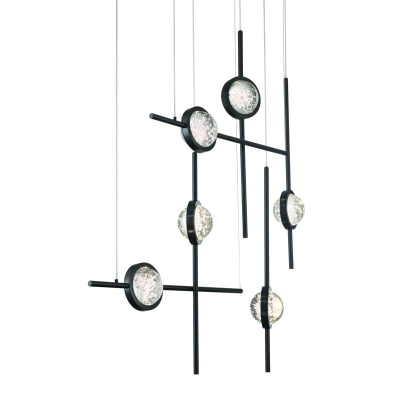 Eurofase Barletta 6 - Light Dimmable LED Linear Chandelier