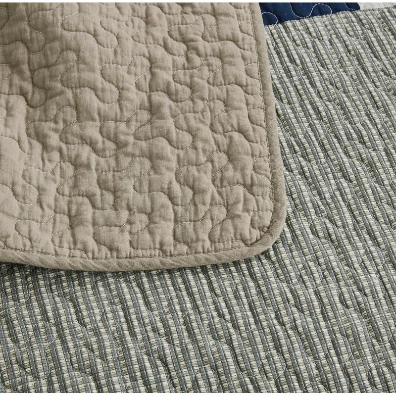 Chezmoi Collection Addy Cotton Patchwork Quilt Set