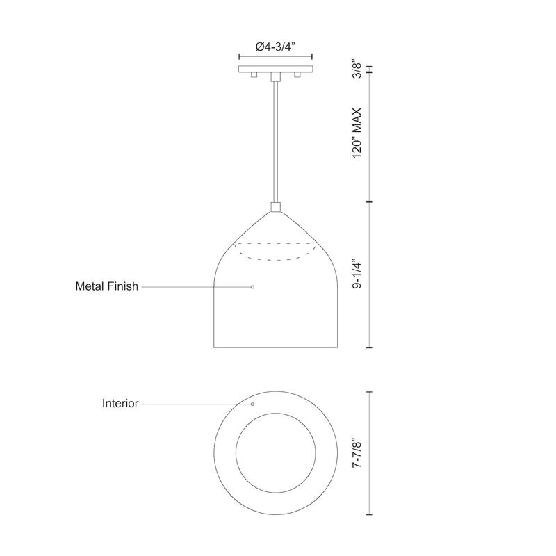 Kuzco Lighting Helena 1 - Light LED Single Pendant