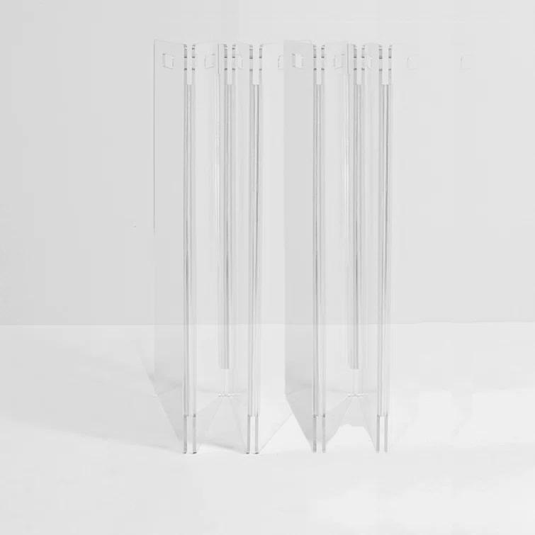 Clear Freestanding Zig Zag Pet Gate