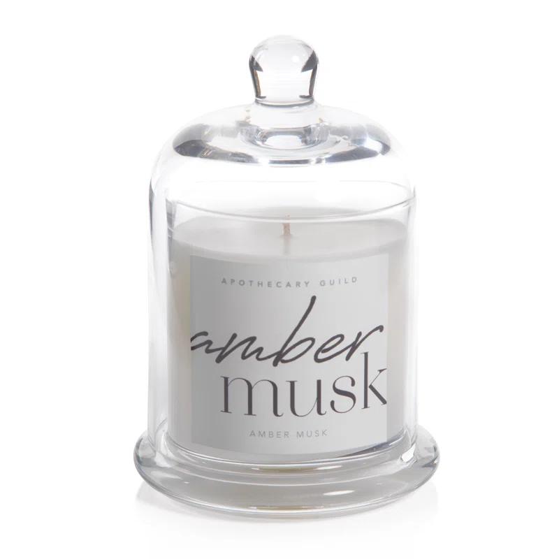 Amber Musk Scented Jar Candle