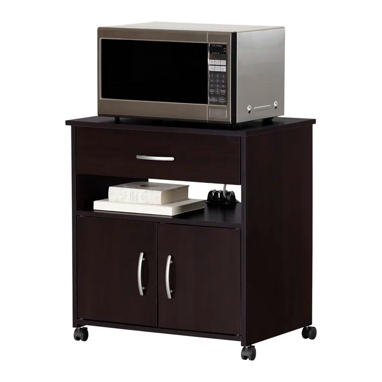 South Shore Axess 29.25'' H x 26.75'' W 2 - Cabinet Utility Cart with Wheels