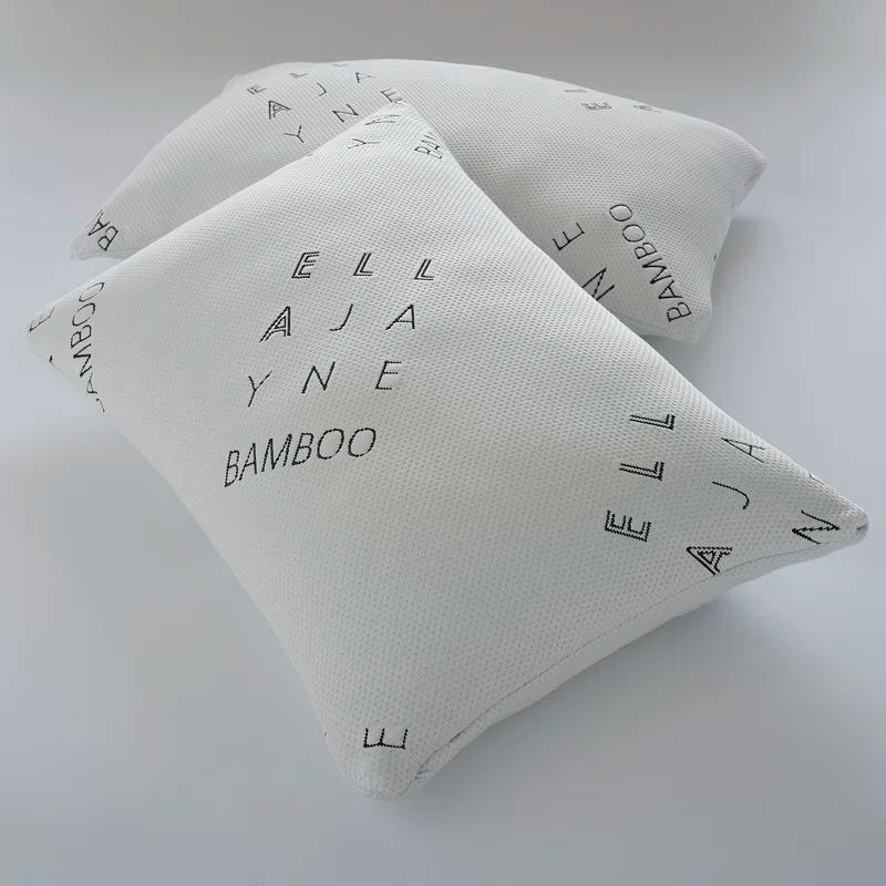 Ella Jayne Home Ella Jayne Bamboo 2-Piece Bundle: Bamboo Mattress Pad & Shredded Memory Foam Pillow Jumbo