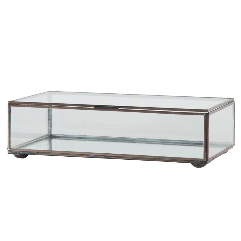 Worlds Away Box Glass Decorative Box