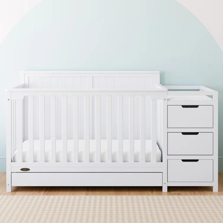 Graco Hadley 5-in-1 Convertible Crib and Changer with Storage
