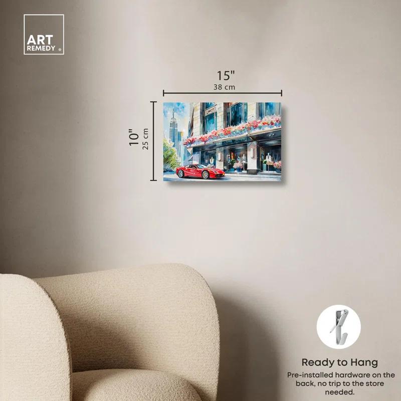 Art Remedy Shopping Spree Trip New York Canvas Fashion Art Prints by Art Remedy