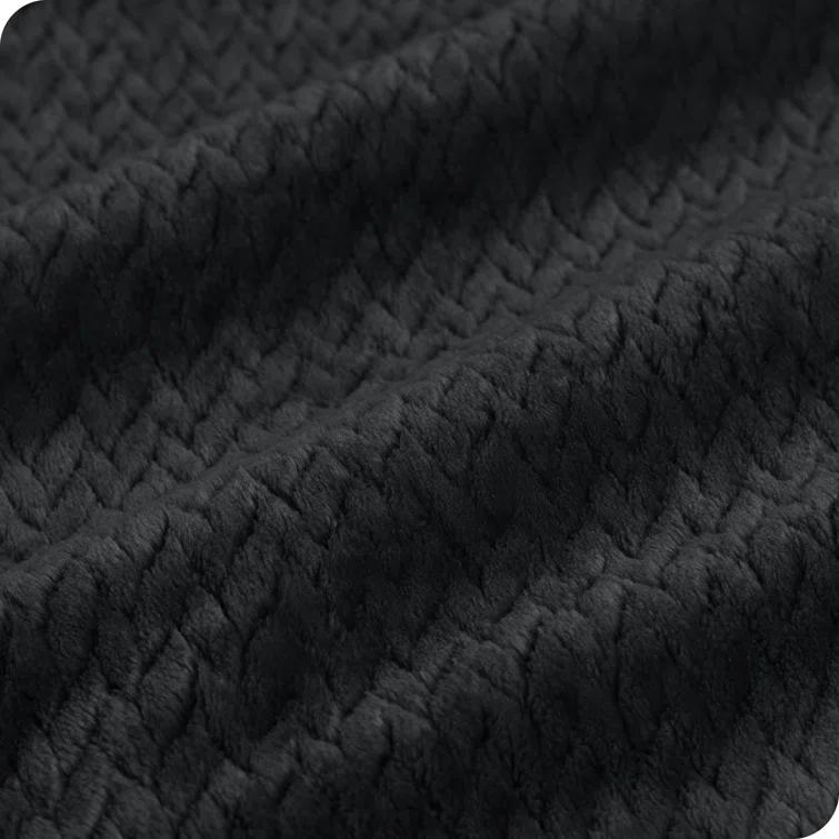 Bare Home Textured Microplush Blanket & Reviews | Wayfair