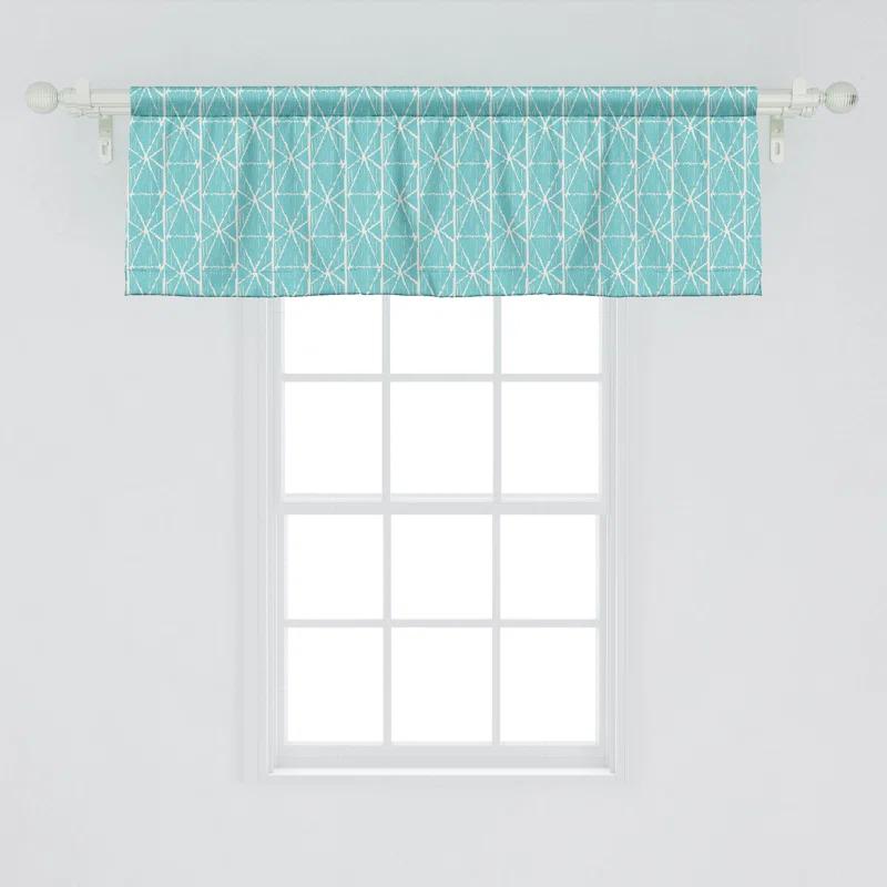 Ambesonne Ambesonne Geometric Valance Pack of 2 Triangular Rectangles 93021