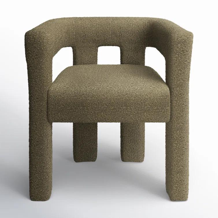 Wade Logan® Cedernier Boucle Dining Armchair & Reviews | AllModern
