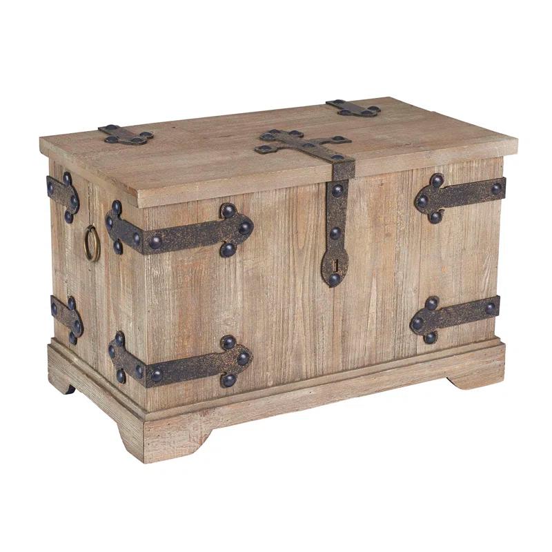 Household Essentials 2 Piece Wood Accent Trunk
