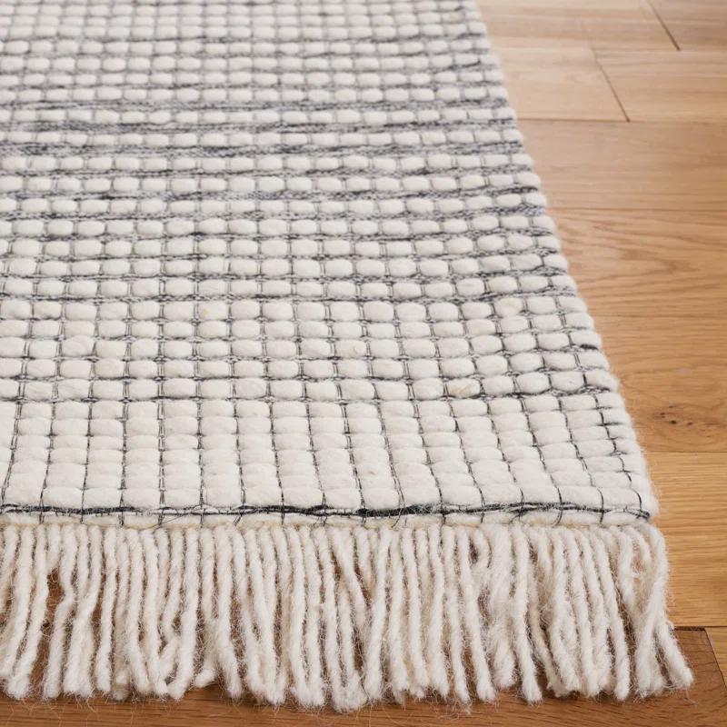 Marbella Hand Woven Wool With Cotton Cloth Backing Striped Rug