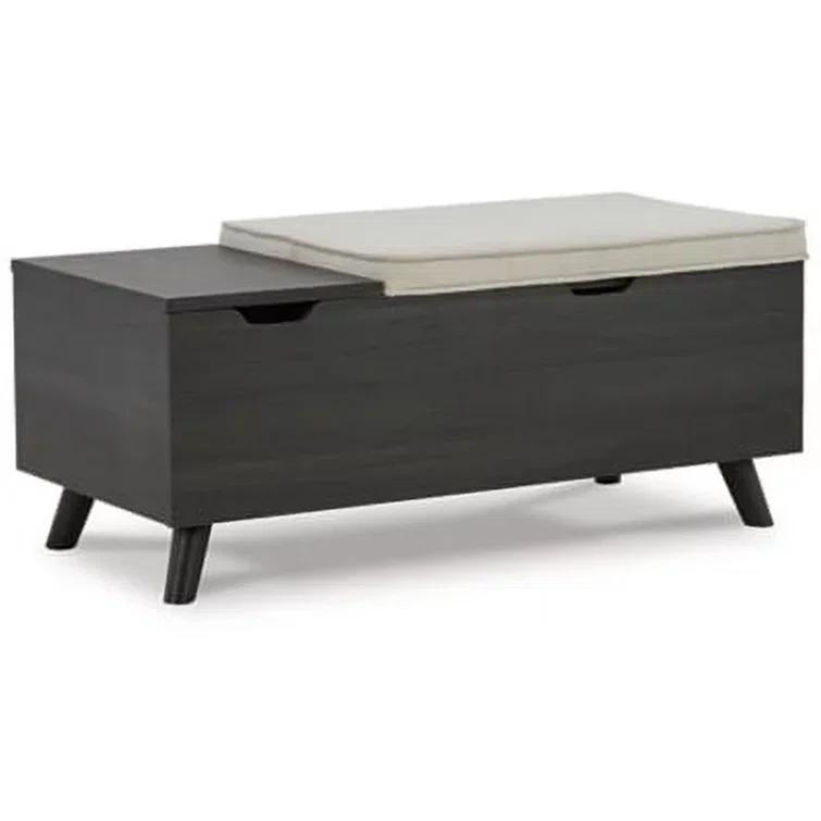 Loon Peak® Kadira Polyester Upholstered Storage Bench