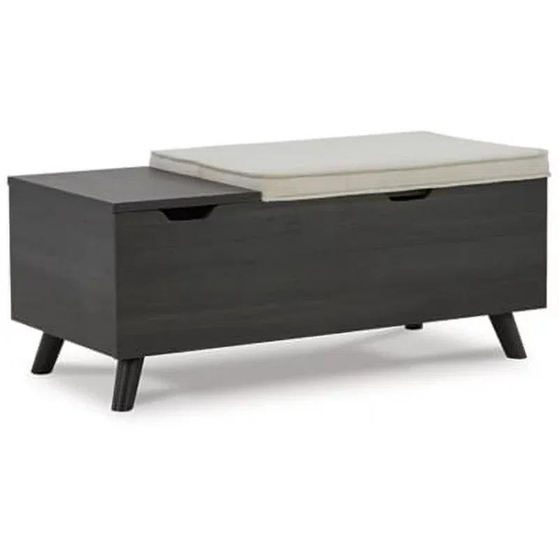 Loon Peak® Kadira Polyester Upholstered Storage Bench