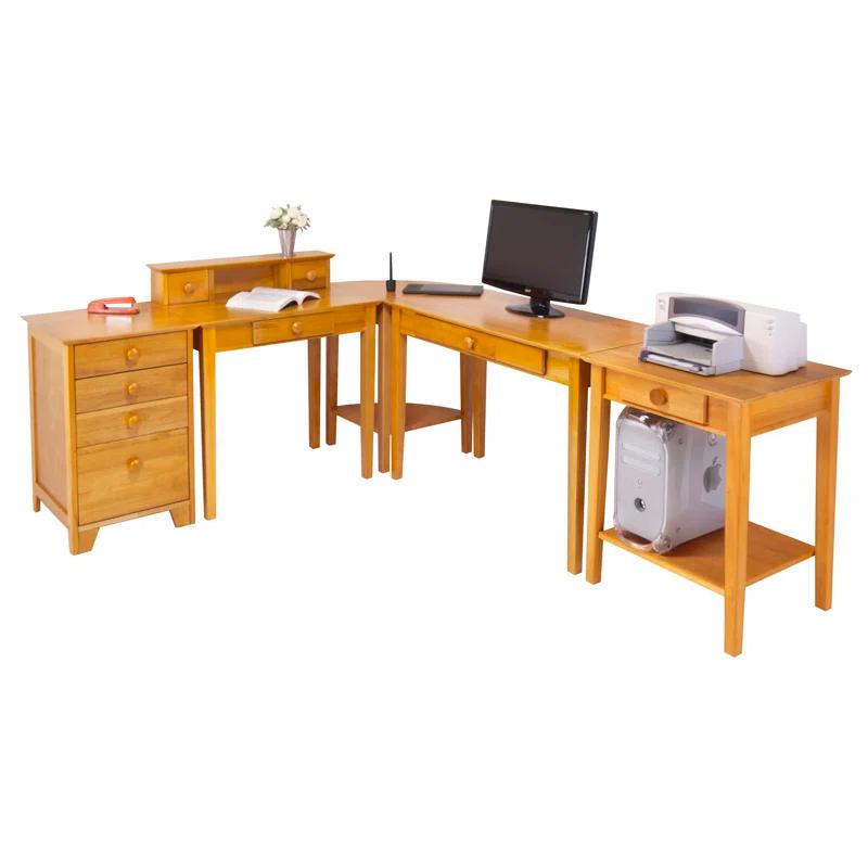 Rosalind Wheeler Zimmer 5 L-Shaped Writing Desk Office Set