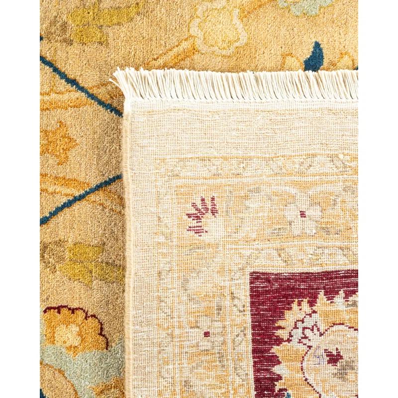 Solo Rugs Classic One-of-a-Kind Hand-Knotted New Age 8'1" x 10'7" Wool Area Rug in Beige/Ivory/Rust | Perigold
