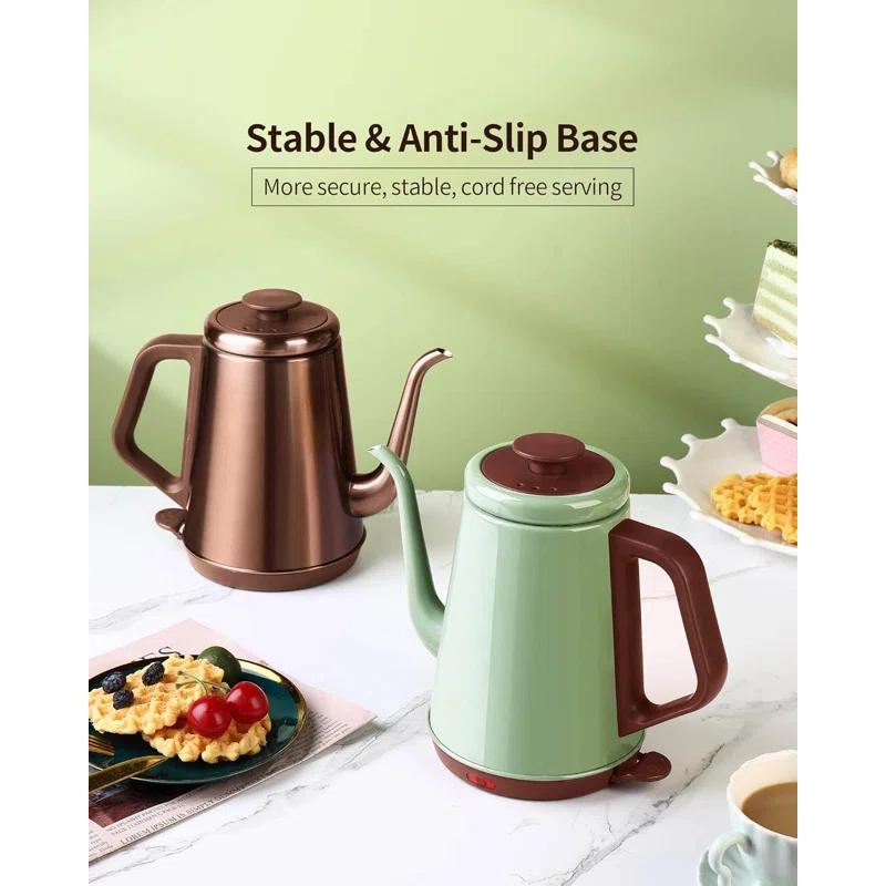 Zolosh Gooseneck Electric Kettle with Thermometer 1L