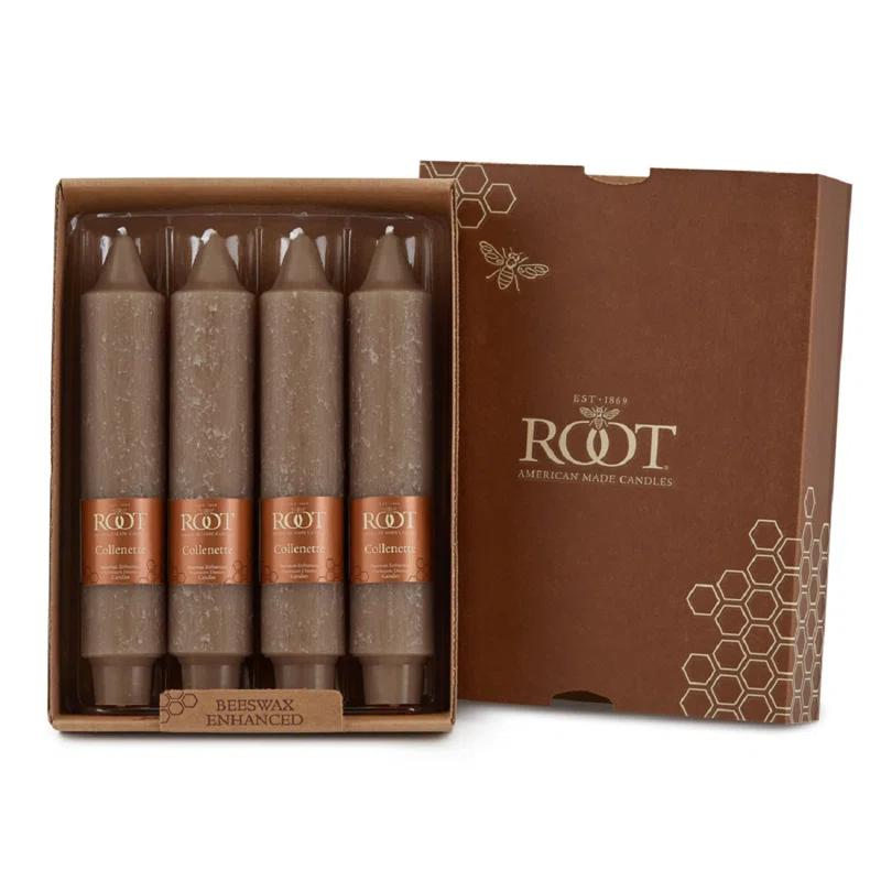 Root Candles Timberline Collenette Dinner Candle Taper (Set of 4)