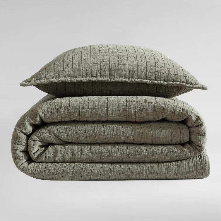 Calvin Klein Essential Solid Reversible Cotton Coverlet