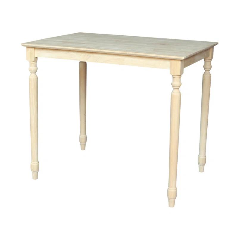 International Concepts Turned Counter Height Solid Wood Dining Table