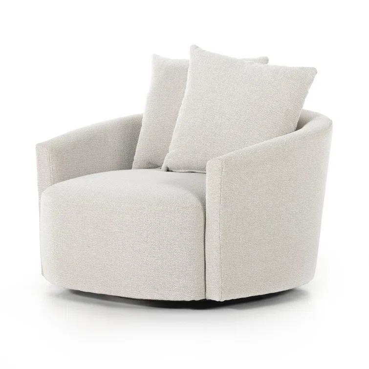 Kaila Swivel Chair - Taupe