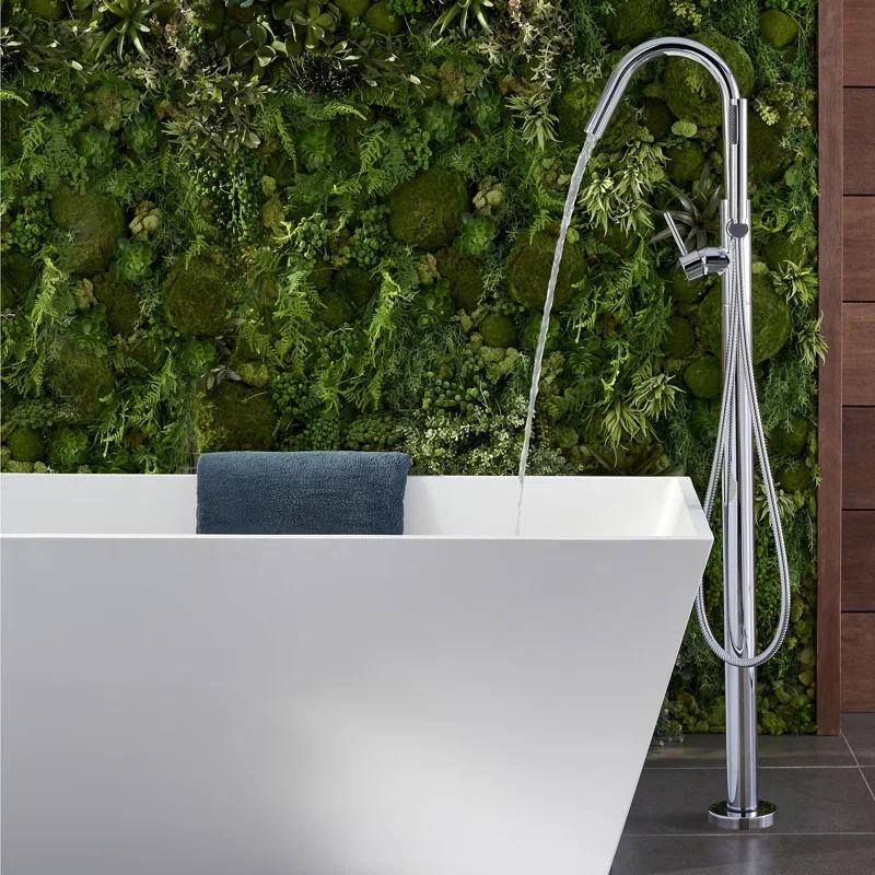 Pfister LG6-1MFC Single Handle Floor Mounted Freestanding Tub Filler Trim